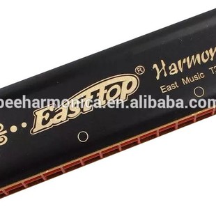 Easttop Oriental Ding 22-Hole Professional Polyphonic Playing Harmonica T22K (Leather Box) Gift Teaching