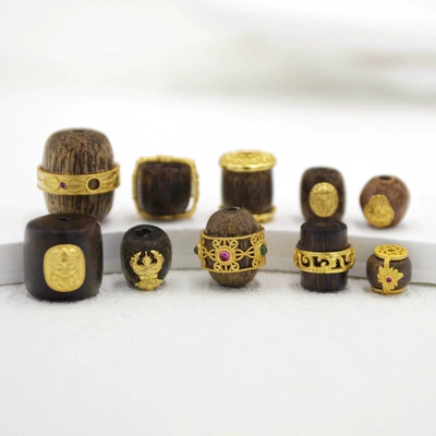 Natural Agarwood Accessories S925: Zərgərlik ara hissələri