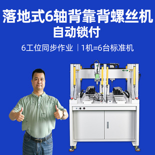 Floor-Standing Six-Axis Back Lock Screw Machine Double Y-Axis Synchronous Lock Pay 0 Waiting for Automotive Production Line One Machine for Six People