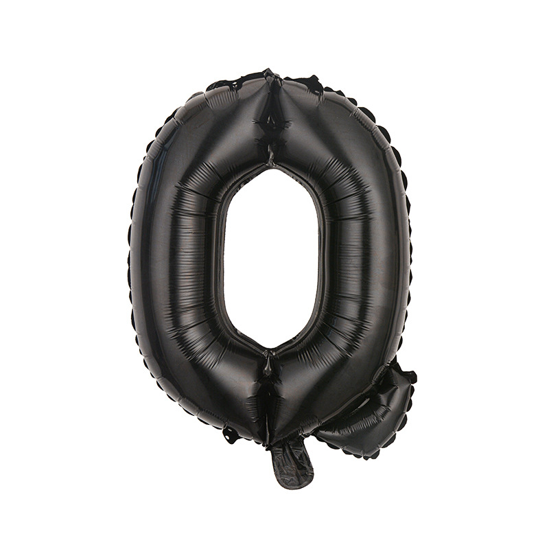 Estilo americano Delgado 16 pulgadas inglés carta globo pequeño tamaño A- Z cumpleaños boda habitación decoración aluminio película globo al por mayor