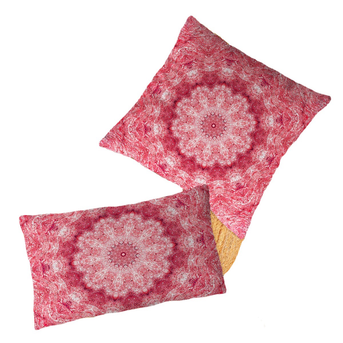 Federa per cuscino da divano stampata con fiori di Datura a pelo corto super morbida e trasversale, regalo_voghion.com