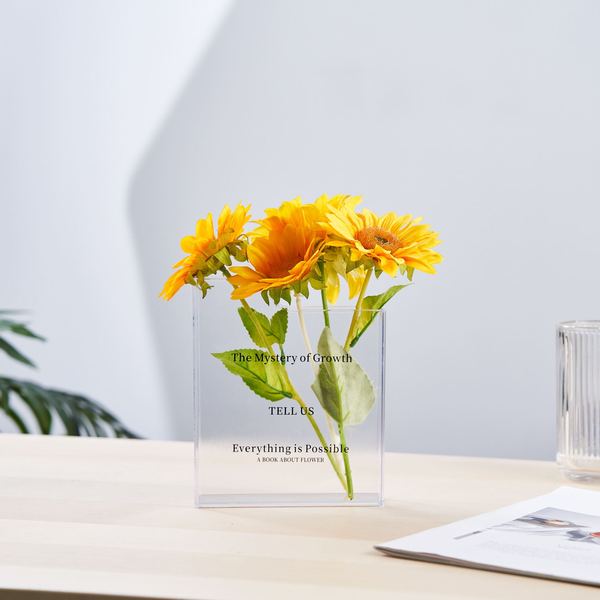 Shein Amazon Cross -border Explosion Transparent Book Vase Book of…
