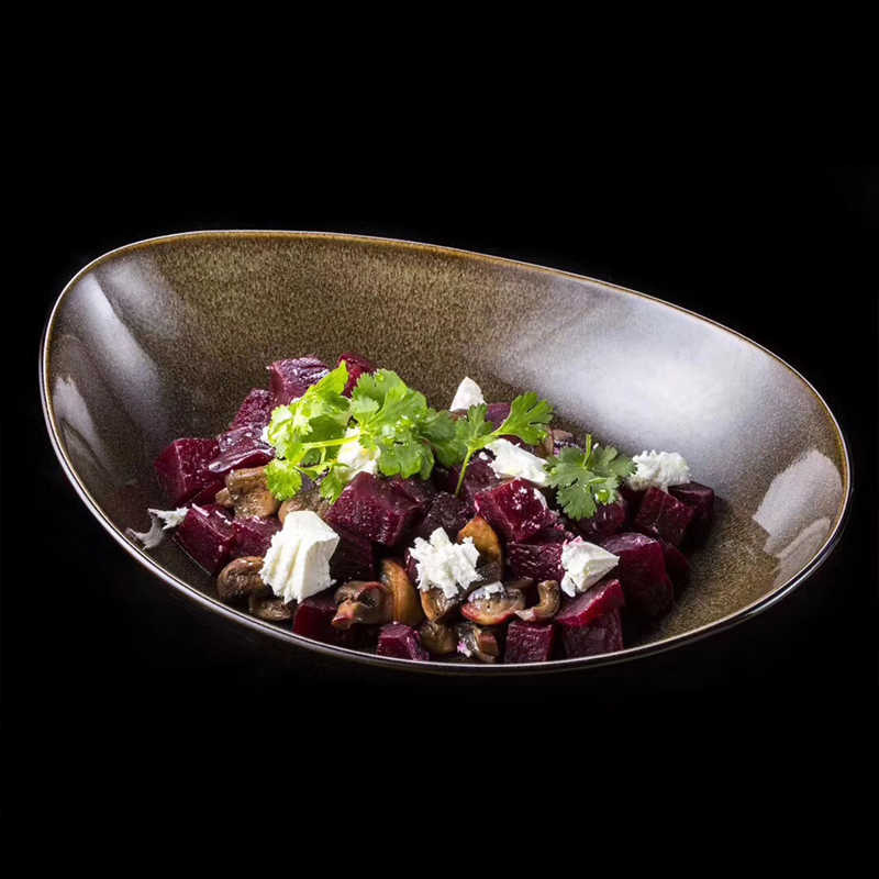 Transfronterizos LZ LICang cerámica cubiertos de ensalada de frutas de lujo ligero platos de arroz tazas de té caseras