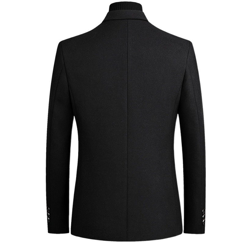 Otoño e Invierno chaqueta de los hombres 2023 nueva lana pequeño traje chaqueta casual de los hombres de negocios solo traje superior