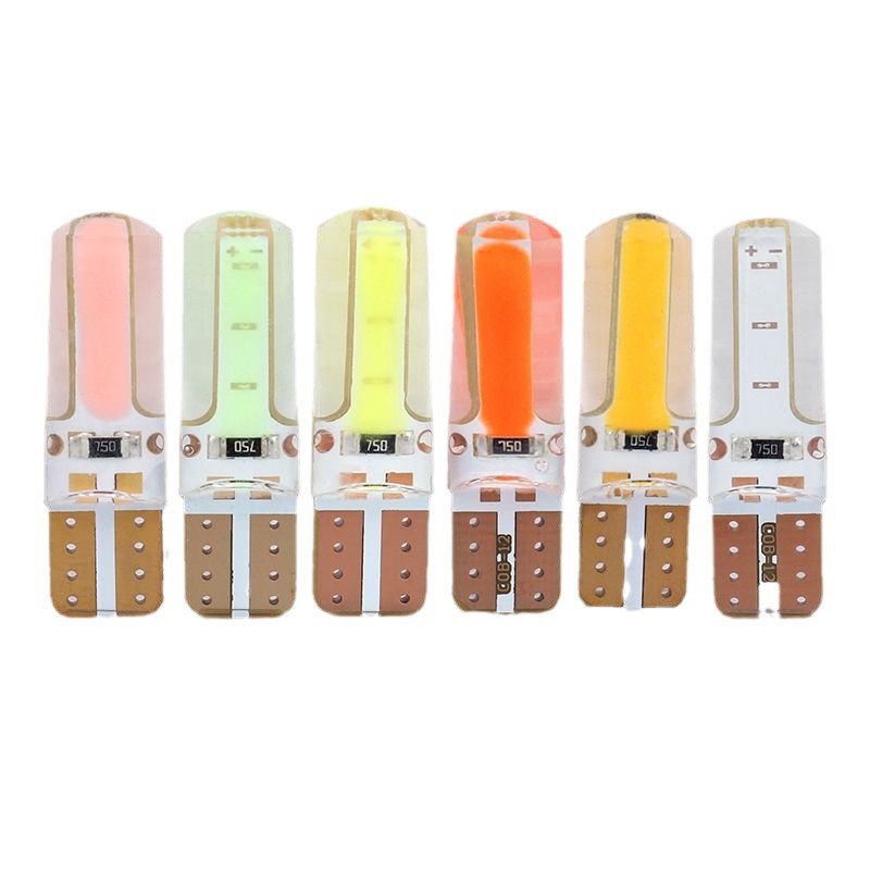 T10 electronic bubble 24V truck display wide license plate light cob5w silicone 12v car reading light night top light