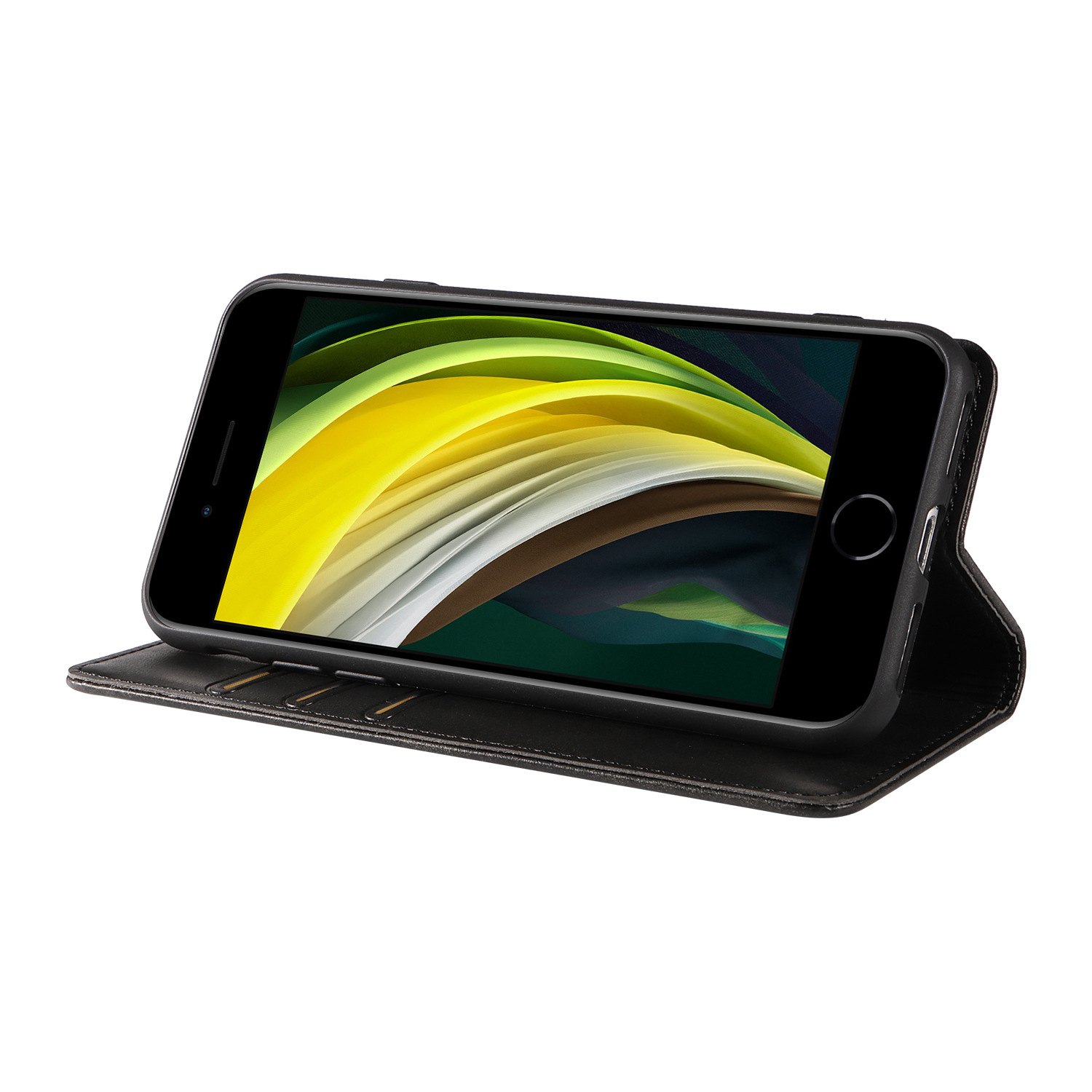 Leather Flip Case For Iphone 17 And 16 Pro With Card Holder_voghion.com