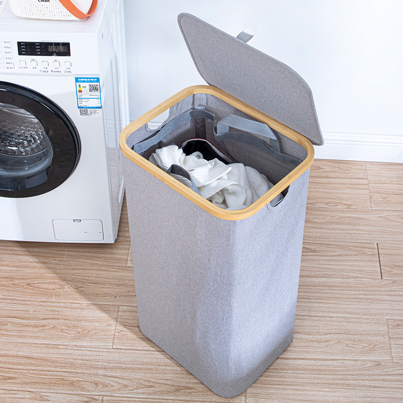 Cesta de ropa sucia Cesta de almacenamiento de ropa sucia simple Cesta de ropa sucia plegable japonesa para el hogar Cesta de almacenamiento de ropa impermeable