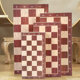 智多星木制国际象棋双陆棋国际跳棋三合一便携折叠盒跨境套装