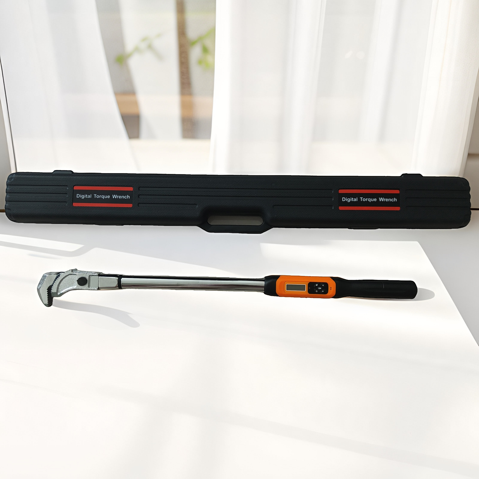 套筒扳手直螺纹数显扳手电子可调式扭力扳手钢筋头75度力矩生产