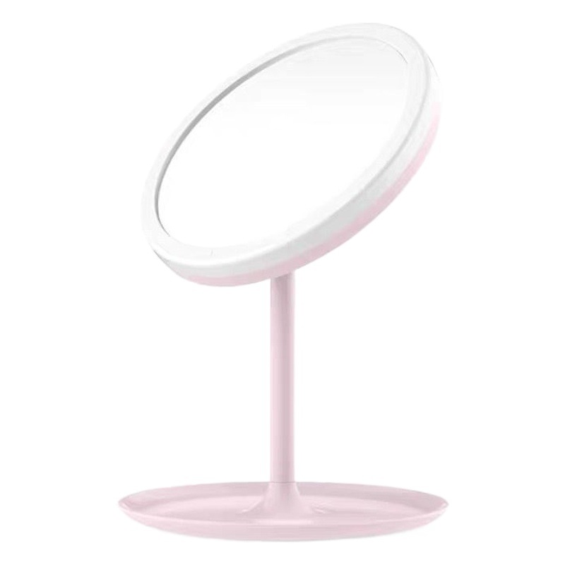 LED de tres colores de luz que cambia el espejo de maquillaje europeo espejo de maquillaje de escritorio con luz de relleno espejo de escritorio espejo de Estudiante