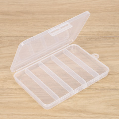 中号5格箱プラスチック透明pp小金物文房具収納箱路亜工具包装箱偽餌フック箱