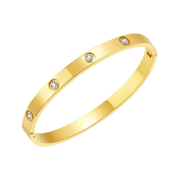 【88】 Golden Ten Diamond Bracelet