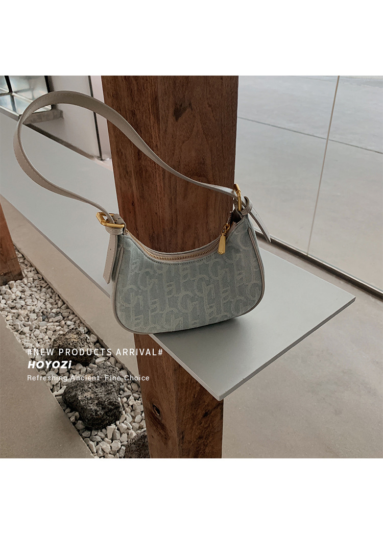 Hong Kong kJhsel PU niche denim law stick underarm for women's spring/summer new shoulder bag_voghion.com