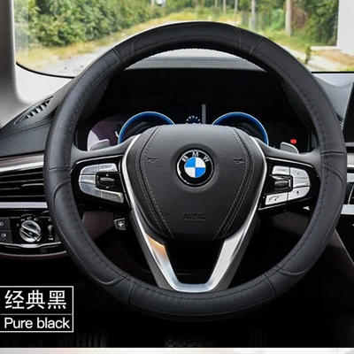 Steering wheel cover Car steering wheel cover - classic-black-36cm