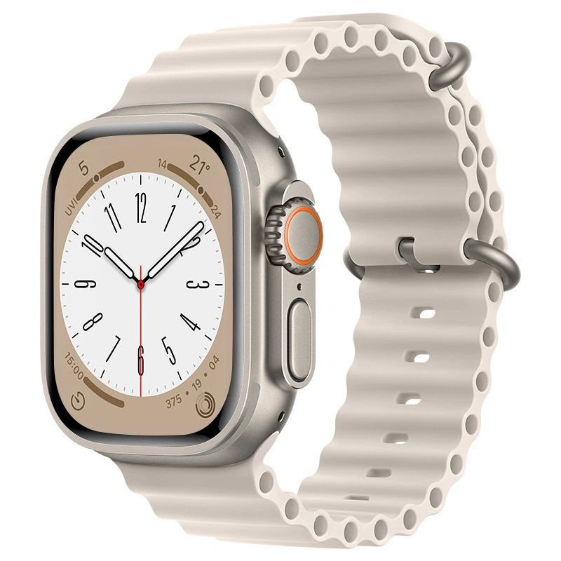 [Готовый запас и отправка в тот же день] Подходит для Apple Watch 8 Apple Ocean silikon strap Ultras8