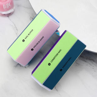 Factory Direct Supply Multifunctional Hexagonal Tube Manicure File Multi-Faceted Nail Polishing File Shaping File Manicure Tool