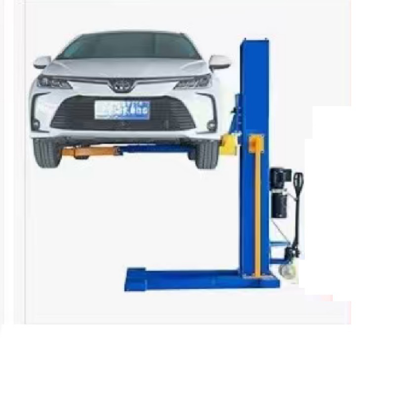 批发40尺柜跨境电商迷你型可移动式电解锁单柱液压可移动举升机