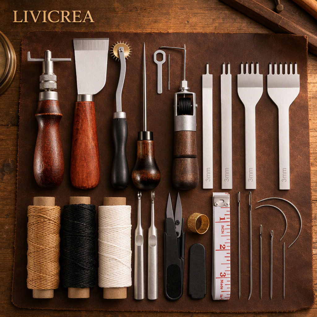 Handmade leather goods production tool leather 24PCS set Lingzhe…