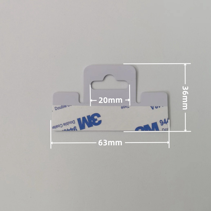 Perno de avión 36*63*0.04mm * PET/PVC/PP * blanco lechoso