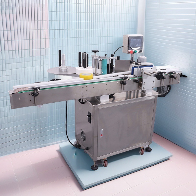 全自动圆瓶贴标机自动分瓶不干胶标签机厂家日化医药通用快速换产