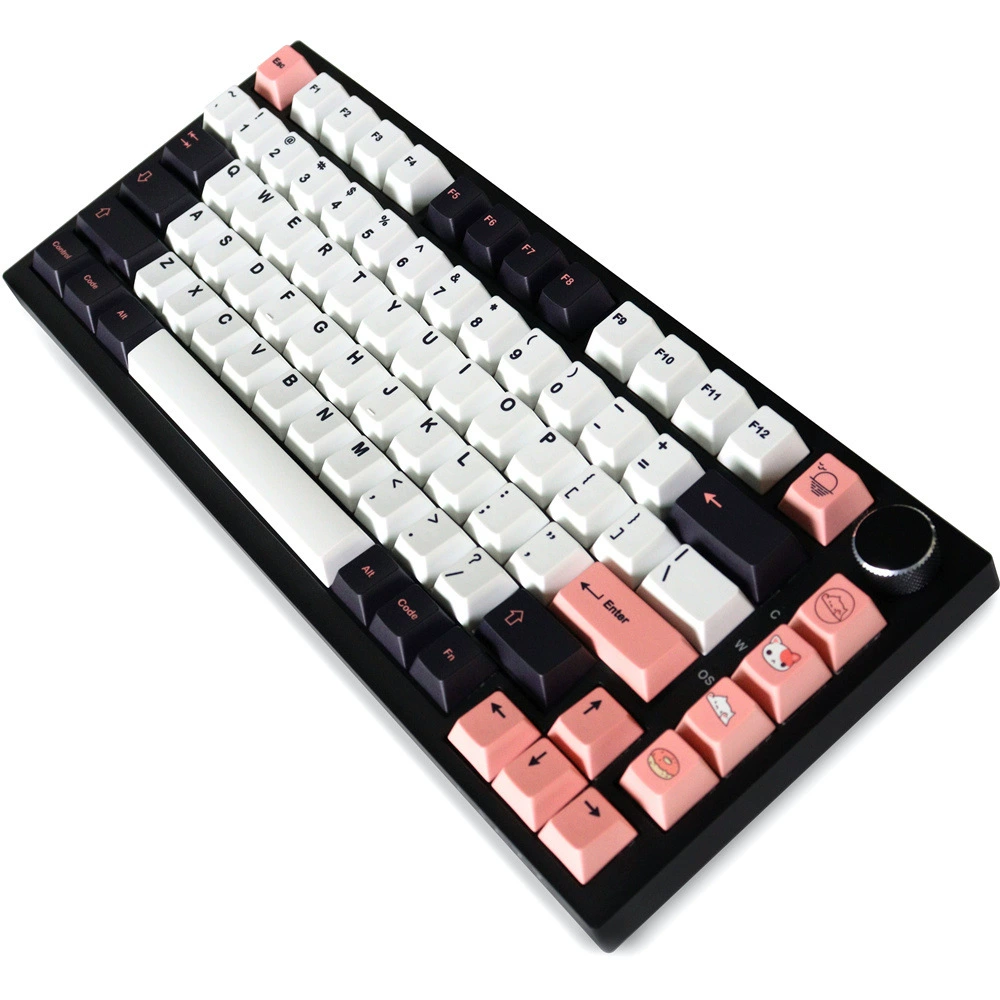 GMK Olivia кейкепы розовые оригинальная высота PBT сублимация маленький полный набор колпачков для механической клавиатуры 64/87/104
