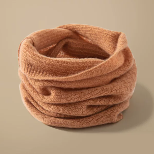Heavyweight Thickened Cashmere Neck Warmer for Men and Women, Neck Protection Knitted Scarf, Winter Thermal Neck Wrap, Windproof