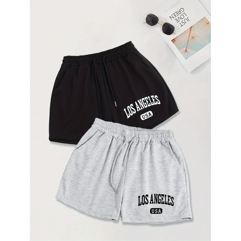 T 64819 Drawstring Print Shorts Cross-Border Aliexpress