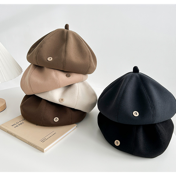 Classic Women's Beret Hat For Autumn And Spring Elegant Style_voghion.com