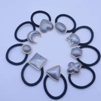 Ручная работа по выемке головки веревки заготовки ручной шитой вышивкой ароматной облачной пряжи Song Jin с покрытием волос пряжки металлический материал фитинга