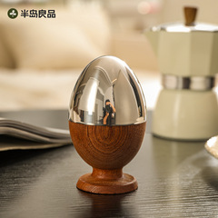 蛋形牙签盒轻奢高级收纳盒批发家用个性乌檀木牙线盒创意牙签筒