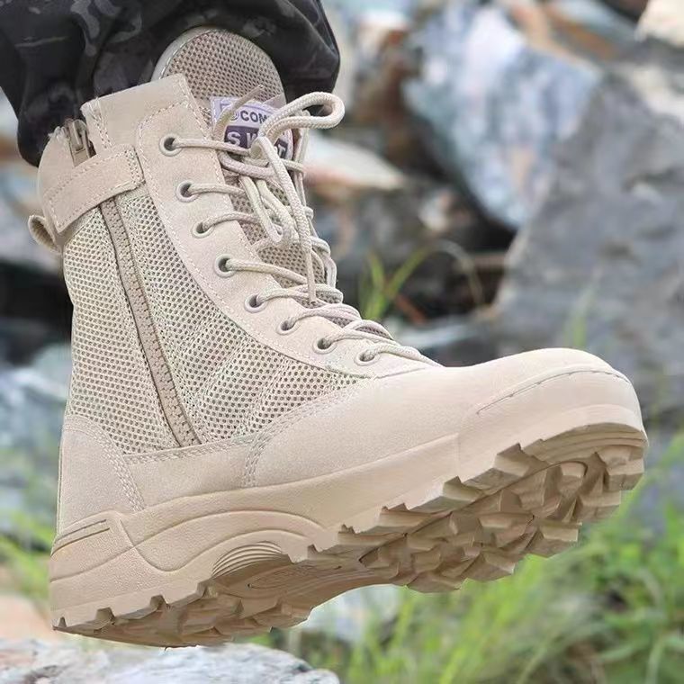 Combat Training High Top Breathable Hiking Men Meh Tactical Ultralight Spring Summer Outdoor Trekking Shoe Martin_voghion.com