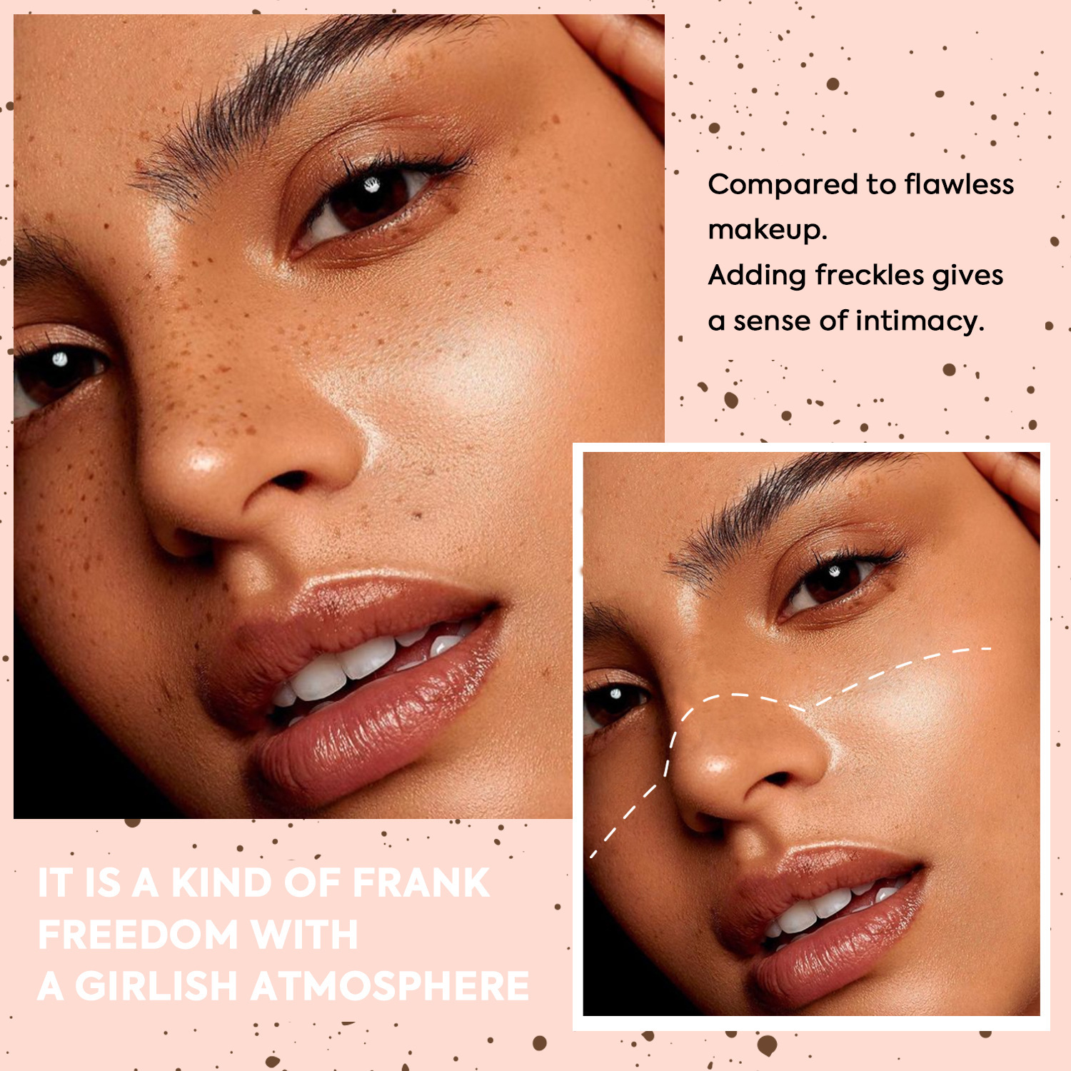 Multi-Color peca sello cojín de aire impermeable de larga duración en polvo pastel desechable natural peca maquillaje realista transfronterizo en stock al por mayor