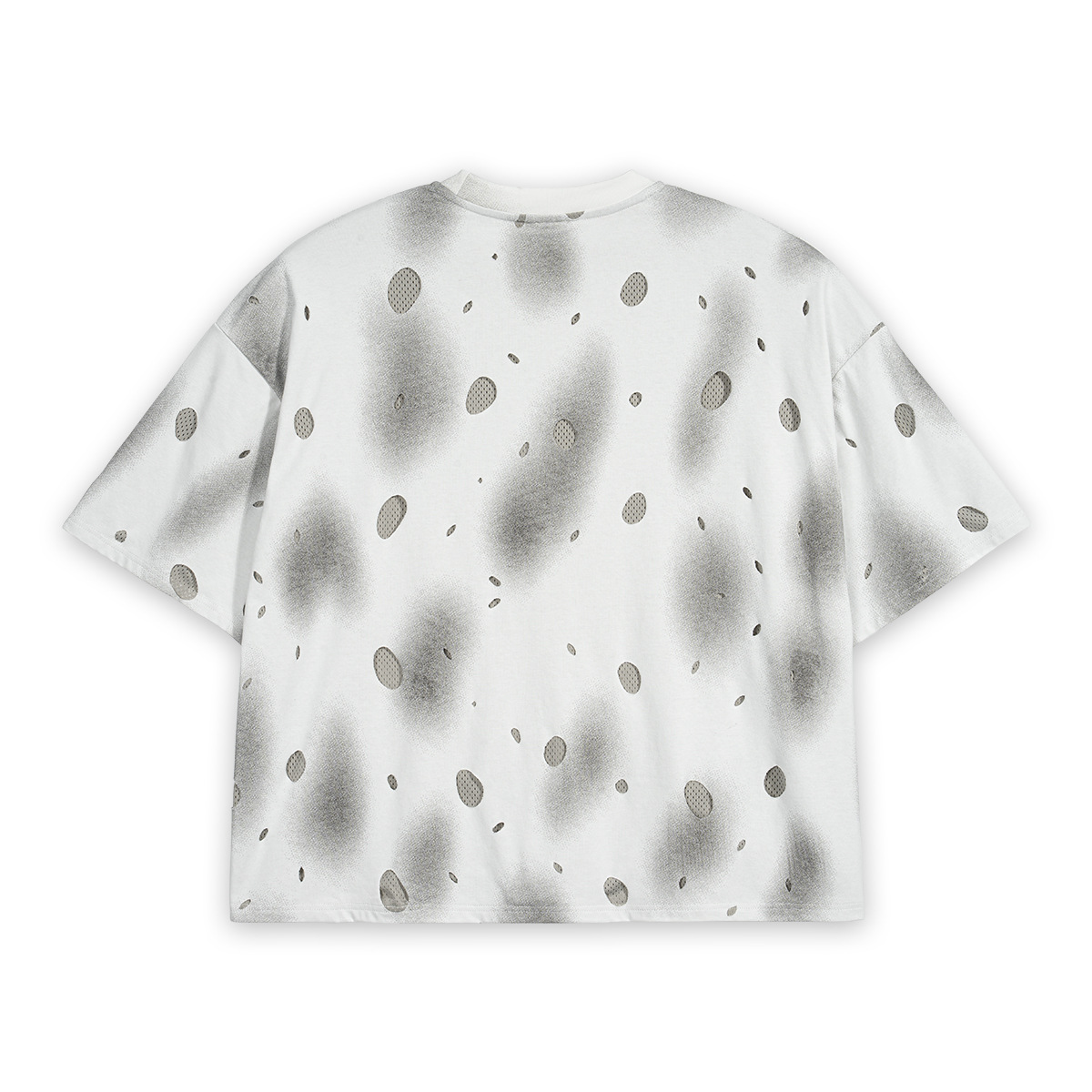 ETAI Hombre| Falso de alta calidad dos piezas agujeros viejas camisetas masculinas mallas sueltas transpirables de doble capa para hombres mangas cortas image 6