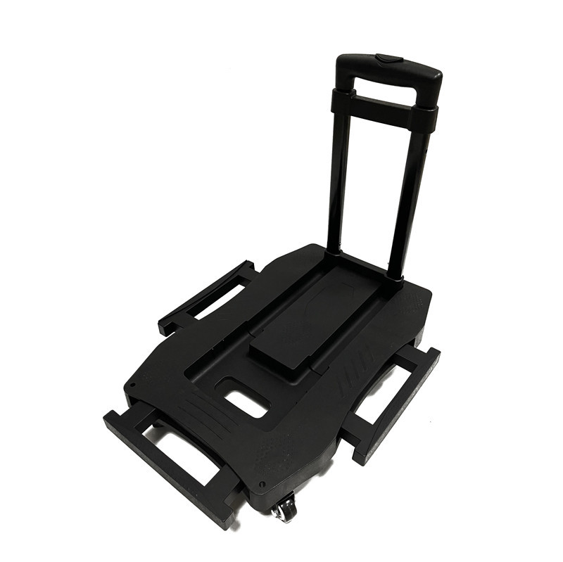 中号100KG高品质五轮车载便携塑料折叠平板手推车货物搬运小拉车