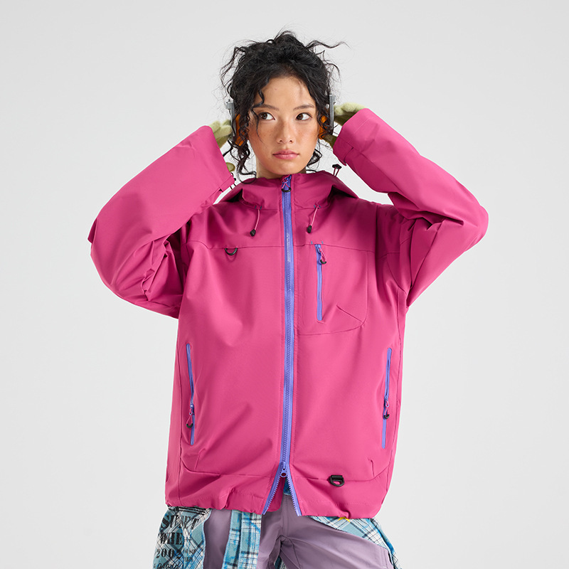 冲锋衣男女款外套春秋休闲工装潮牌情侣夹克户外登山服露营骑行服|undefined
