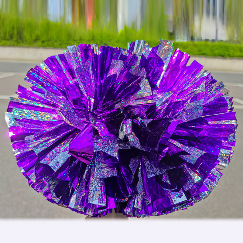 Láser brillante competencia profesional manejar porristas danza Bola de flores de mano deportes coloridos apoyos de pelota