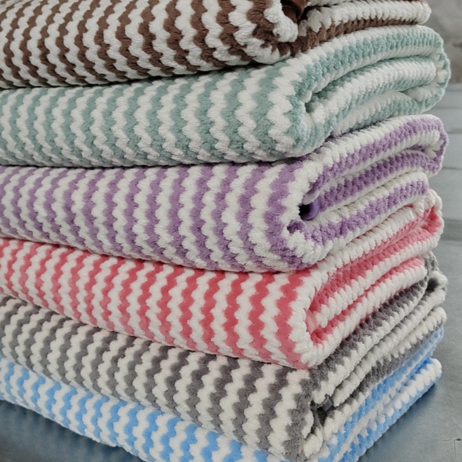 Badhandduk i korallfleece extra absorberande och mjuk_voghion.com