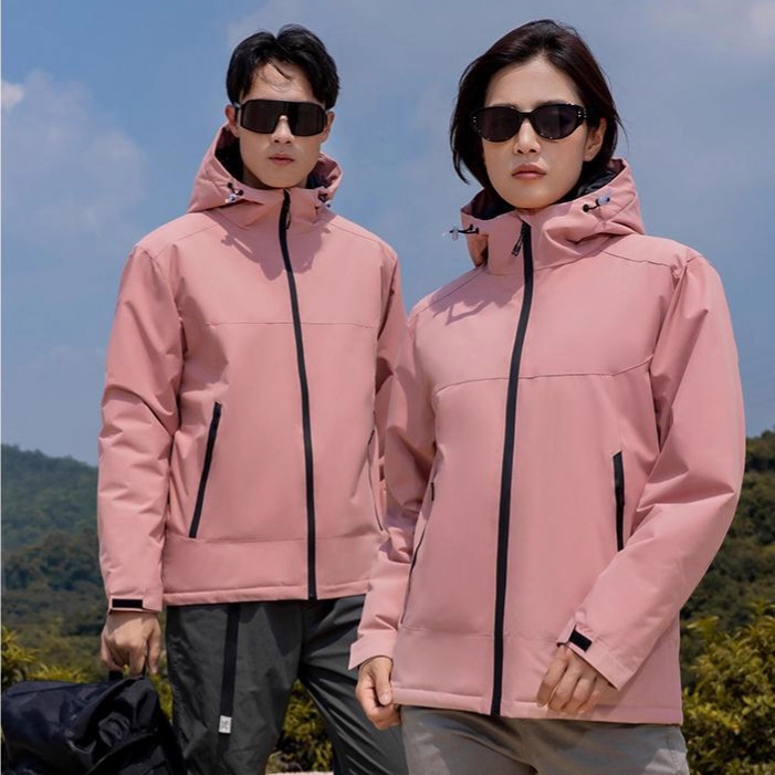 One-Piece Thickeneded Pure Color Supreme down Cotton Jacket Jacket Auto Repair Work Uniform Custom Printed Logo Embroider