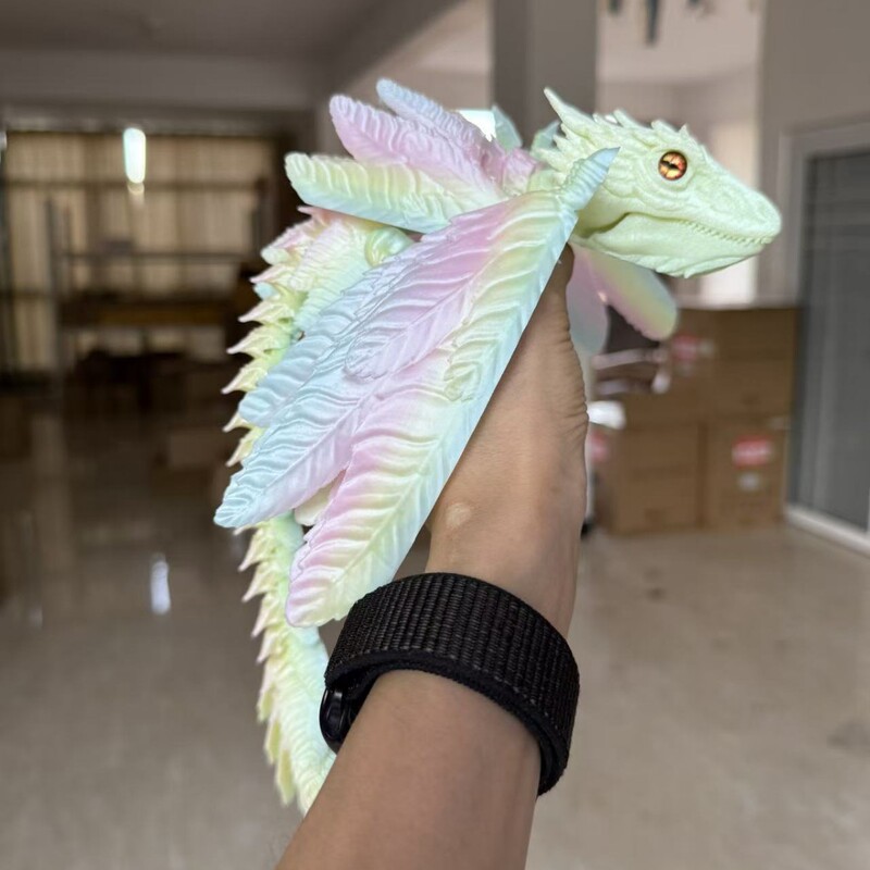 3D打印始祖鸟祖龙羽毛飞龙关节可动仿真儿童玩具摆件网红创意跨境|undefined