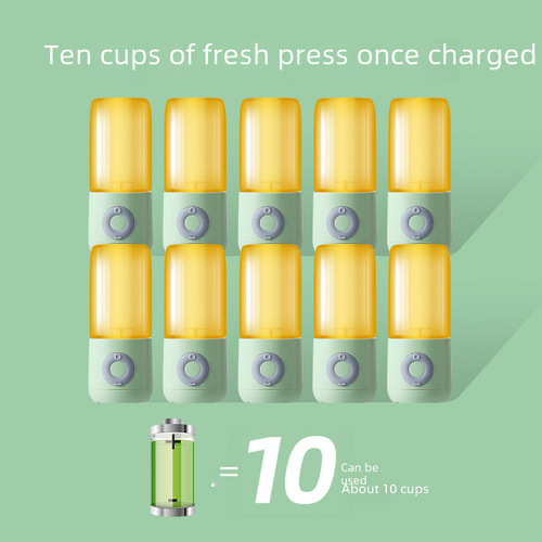 Portable Juicer Cup Mini Electric Juicer for Export Cross-border Influencer Wireless Charging Small Home Use Juicer