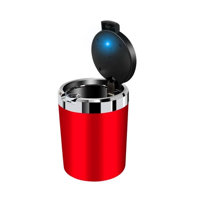 Car ashtray — Container, One-Touch Opening, Led - chinese-red-flip-cover-model