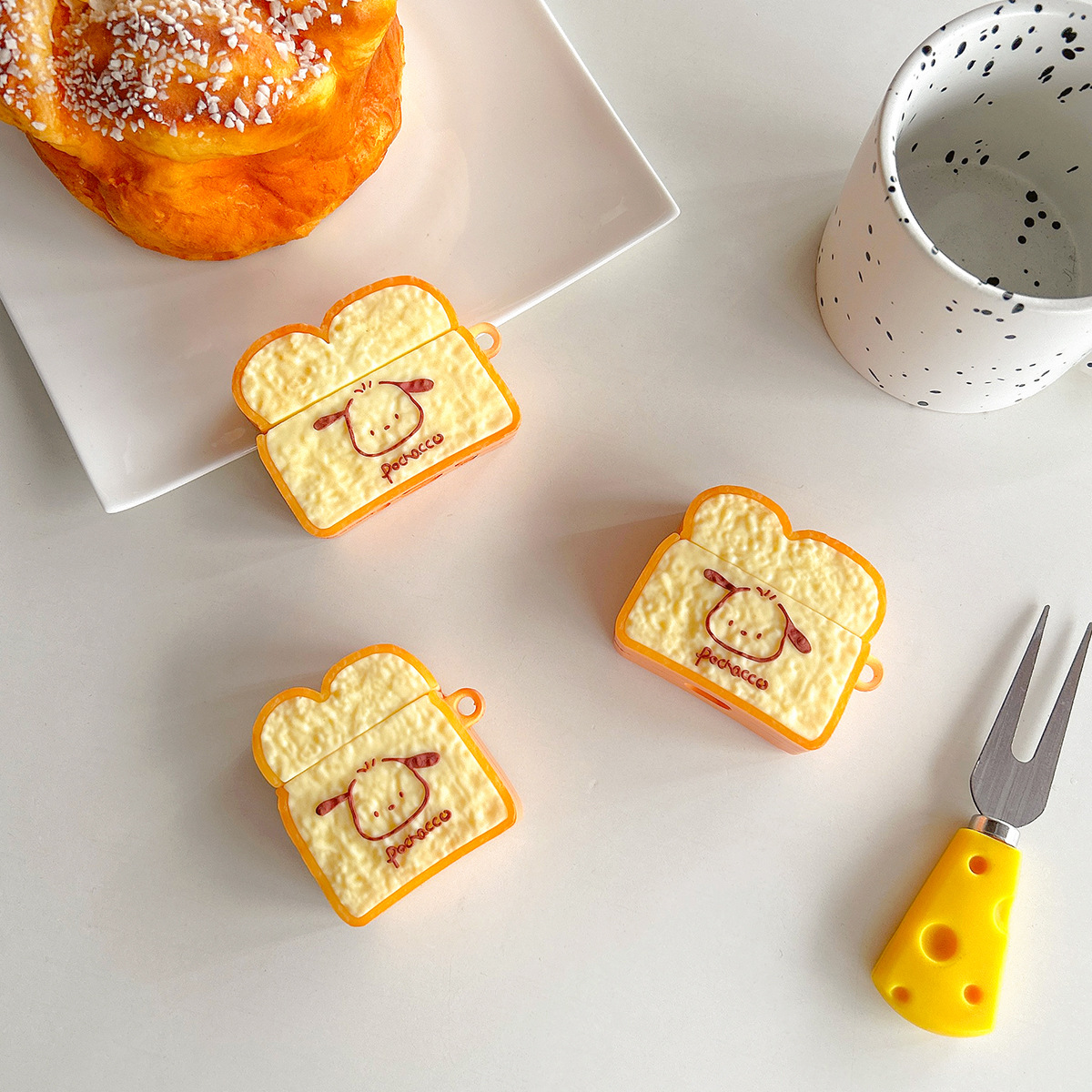 Pacha Dog Toast Bread AirPods Pro Apple 1 / 2 / 3 generación inalámbrica auriculares bluetooth cubierta cartoon cubierta