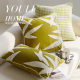 Green Bird Light Luxury Living Room Cushion Office Pillow Case Cushion Homestay Sofa Waist Pillow Bay Window Cushion Bed