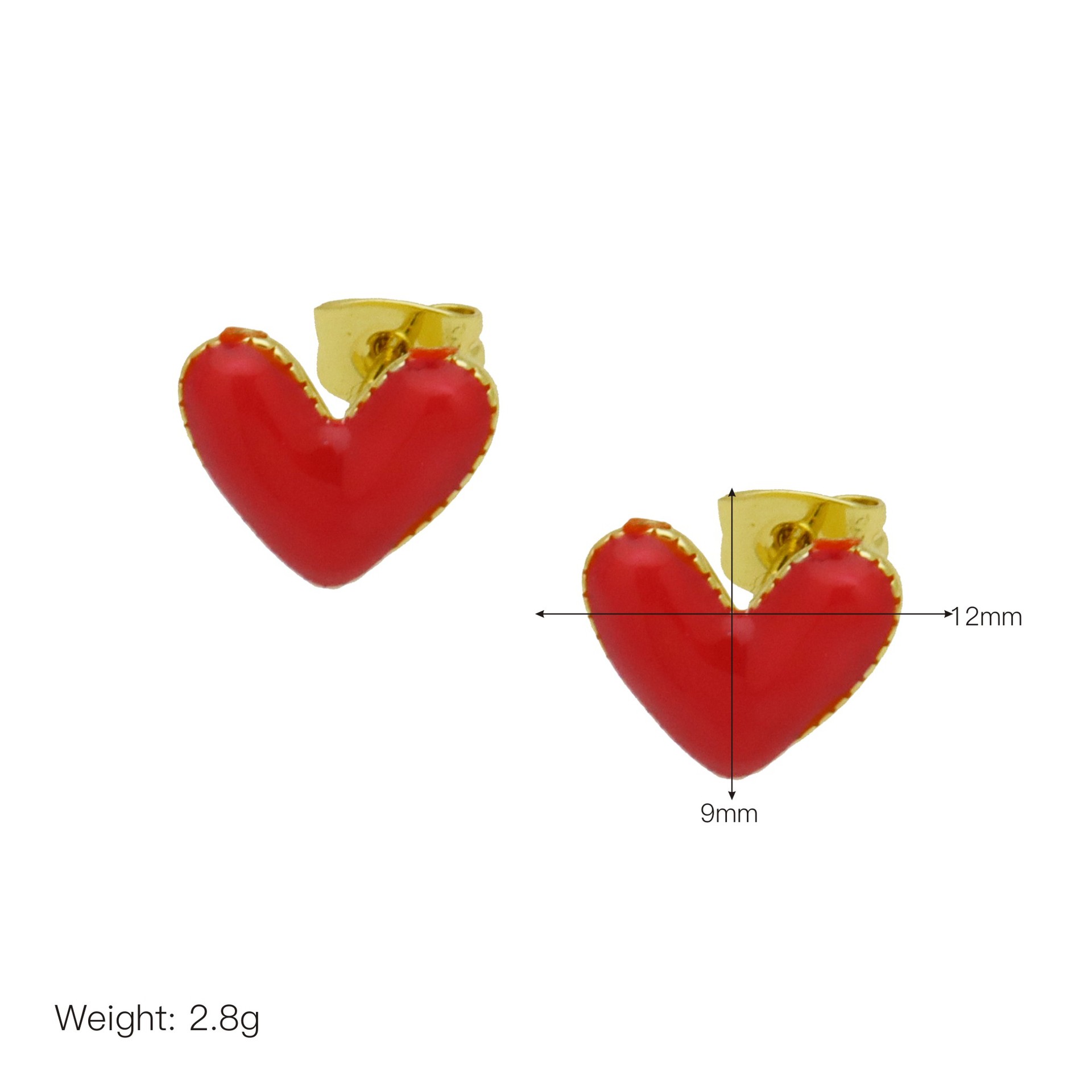 6g Weight Brass Ear Needle Material Ear Studs Classification 1 Pair Quantity Daily Occasion Copper Material Heart Shape, Strawberry, Mushroom Pattern All Seasons Season Women's Gender Enamel Design IG Style Style 1 Pair IG Style Heart Shape Strawberry Mushroom Enamel Copper Ear Studs 11