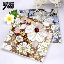 抛晶砖荷花图案镀金300x300防滑地板砖厨房卫生间瓷砖电视背景墙