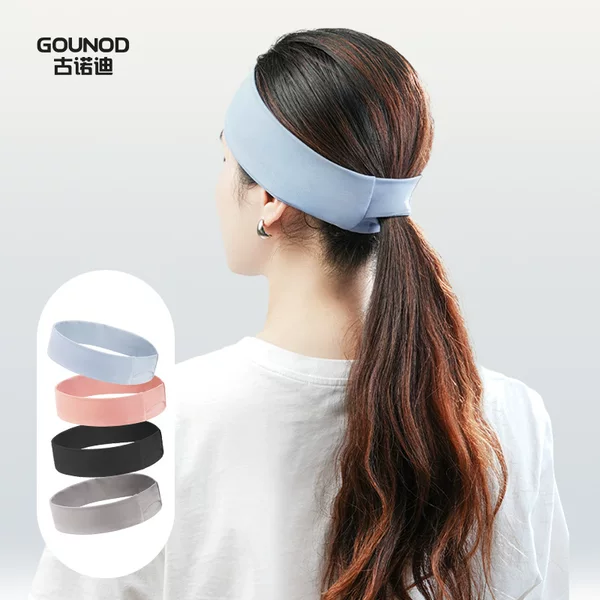Headband Sports Hair Band Basketball Outdoor Cycling Men's and Women's Antiperspirant Band Running Fitness High Elastic Yoga Sweat Absorbing Headscarf