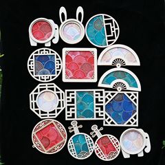 雲南貴州ダイ族刺繍冷蔵庫マグネットアクセサリーラウンド額縁刺繍ウッドチップ手作り絞り染め冷蔵庫マグネット