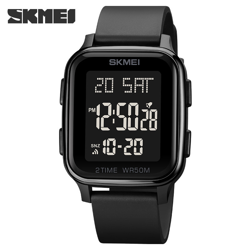 Skmei 1858 tendencia de la personalidad deportes Venta caliente reloj electrónico Fashion Square impermeable digital Reloj de los hombres