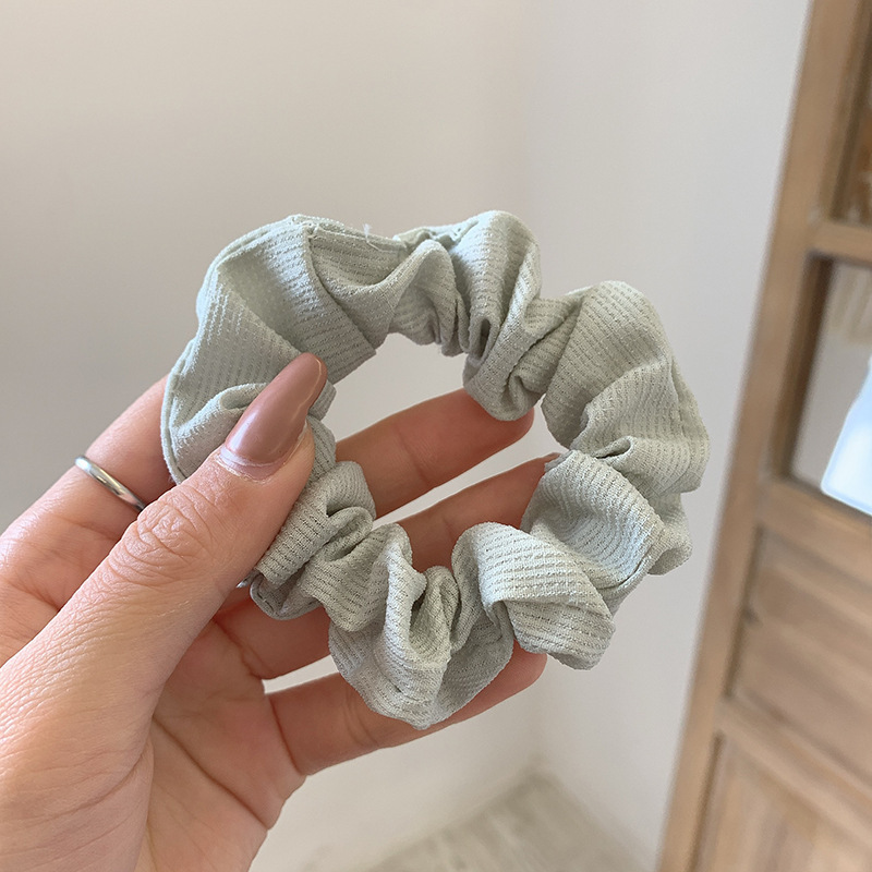 INS cerdo blanco intestino grueso anillo de pelo Super Niña de hadas Corea del Sur Internet celebridad mismo estilo BM intestino grueso anillo de pelo simple cuerda de pelo accesorios para el cabello