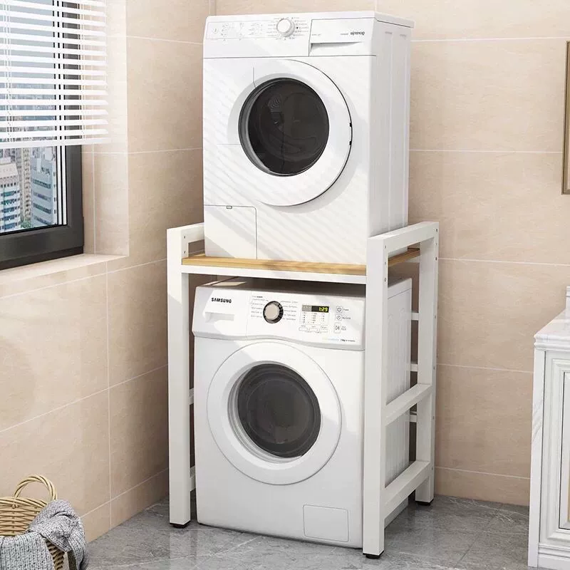 ®Washing machine storage rack drum floor-standing dishwasher storage rack balcony double-layer dryer above stacking rack
